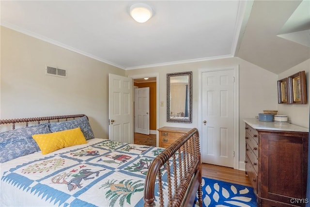 2 Morton Rd, Dewitt, NY 13214 - bedroom with light wood-type flooring and ornamental molding