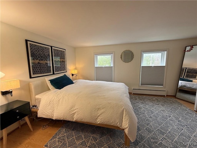 10 Montgomery St, Hamilton, NY 13346 - bedroom featuring baseboard heating and wood finished floors