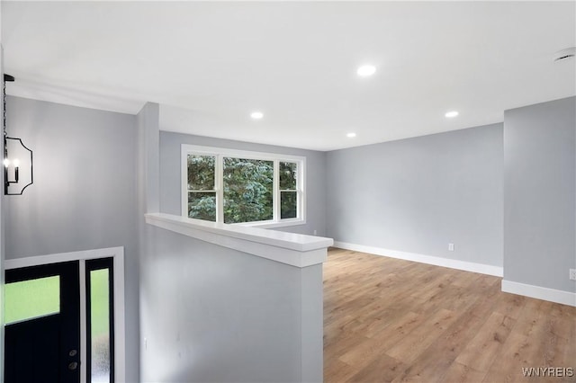 2540 Snyder Rd, Orangeville, NY 14167 - unfurnished room featuring light wood finished floors and recessed lighting