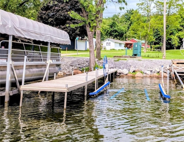 8479 Princeton St, Richmond, NY 14471 - dock featuring a water view