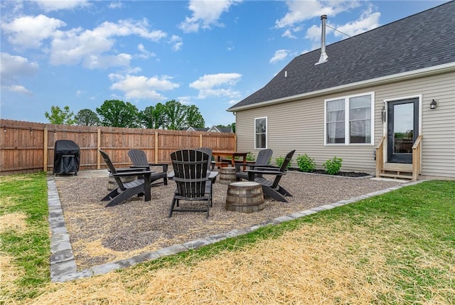 89 Steeplechase, Geneseo, NY 14454 - view of yard featuring a fire pit and a patio