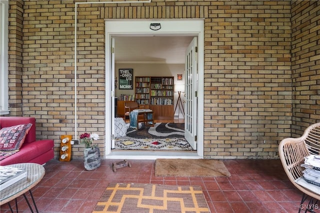 151 Edgehill Rd, Syracuse, NY 13224 - doorway to property with brick siding