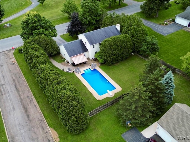 550 Sayles St, Oneida-Inside, NY 13421 - drone / aerial view of a pool area