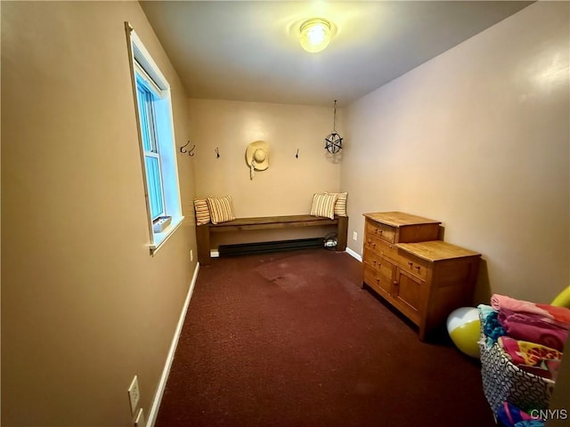 550 Sayles St, Oneida-Inside, NY 13421 - bedroom with baseboards and dark carpet