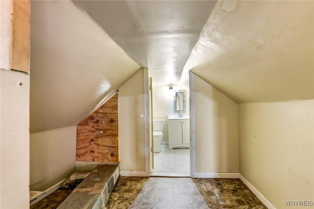 86 Deshler St, Buffalo, NY 14212 - bonus room featuring lofted ceiling and a sink
