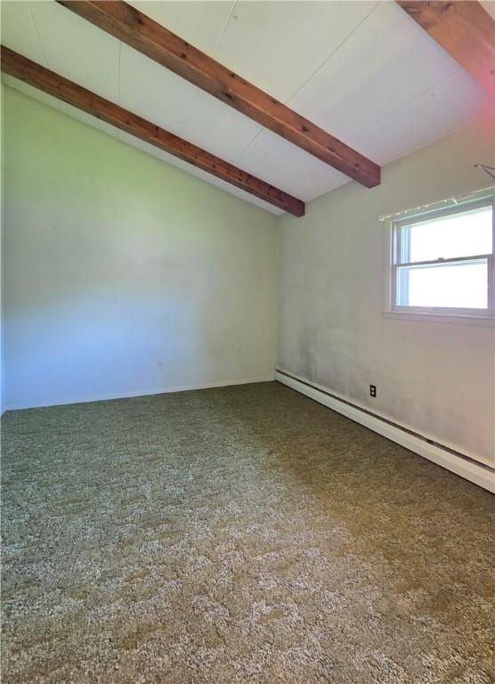 34 Crestview Dr W, Southport, NY 14871 - carpeted spare room featuring a baseboard radiator and baseboards