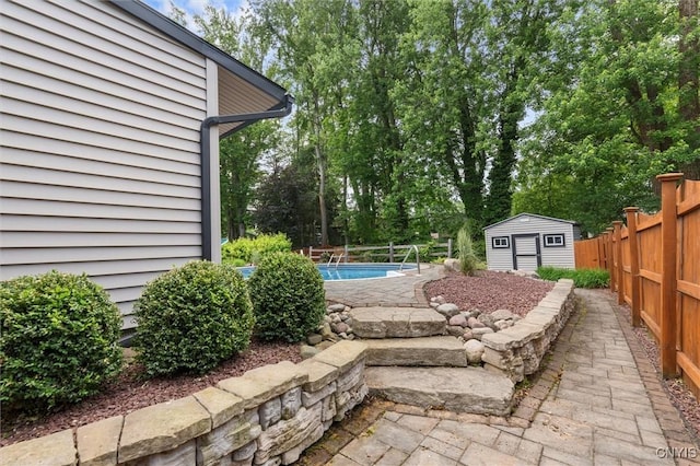 8013 Ginger Rd, Clay, NY 13090 - fenced backyard with a shed and view of scattered trees