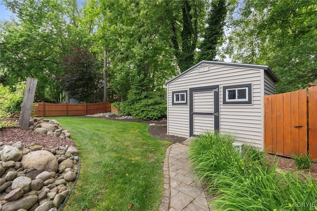 8013 Ginger Rd, Clay, NY 13090 - view of yard featuring a storage unit