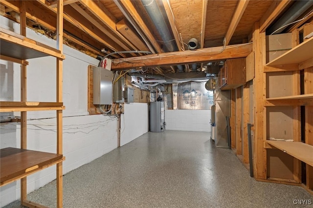 8013 Ginger Rd, Clay, NY 13090 - basement with gas water heater