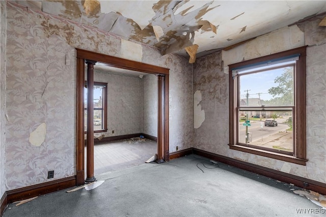 700 Pine Ave, Niagara Falls, NY 14301 - unfurnished room featuring healthy amount of natural light and wallpapered walls