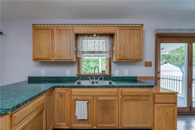 60 Van Buren St, Antwerp, NY 13608 - kitchen featuring a sink and dark countertops