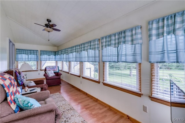 60 Van Buren St, Antwerp, NY 13608 - sunroom featuring wood finished floors and vaulted ceiling