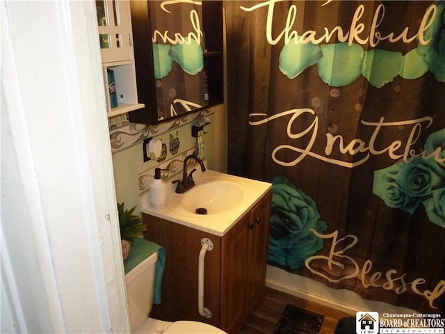 174 Bowen St, Jamestown, NY 14701 - bathroom featuring vanity and toilet