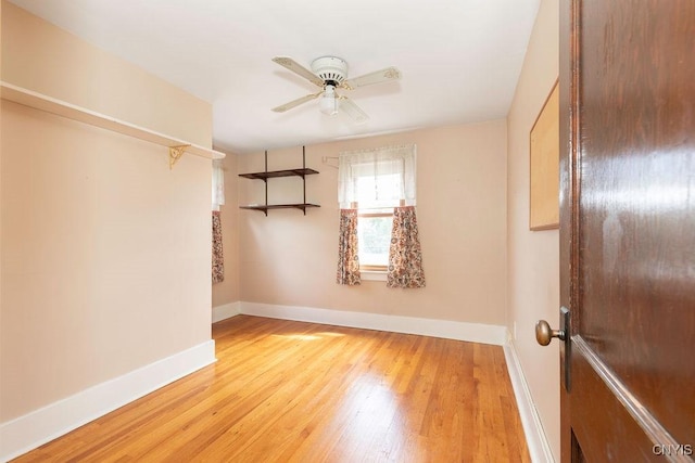 217 Mackay Ave, Camillus, NY 13219 - empty room featuring light wood-style flooring and a ceiling fan