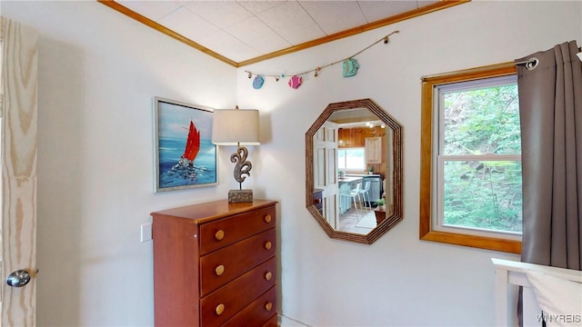 15794 W Lake Rd, Pulteney, NY 14874 - bedroom featuring crown molding