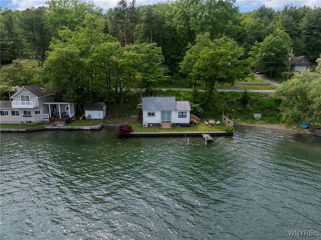 15794 W Lake Rd, Pulteney, NY 14874 - dock with a water view and a forest view
