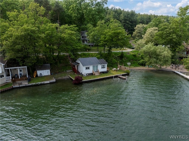 15794 W Lake Rd, Pulteney, NY 14874 - water view with a dock