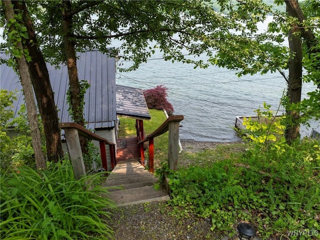 15794 W Lake Rd, Pulteney, NY 14874 - dock area featuring a water view