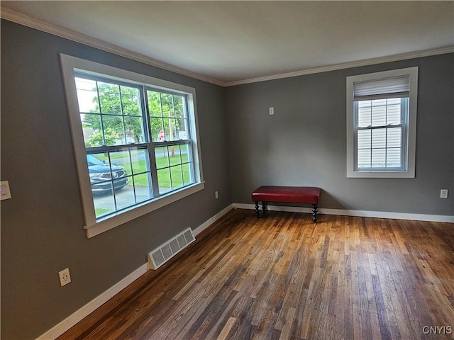 203 Windemere Rd, Geddes, NY 13219 - unfurnished room featuring dark wood-type flooring and ornamental molding