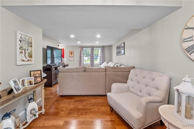 150 E Hawthorne Way, Sullivan, NY 13037 - living room featuring light wood-style floors and recessed lighting