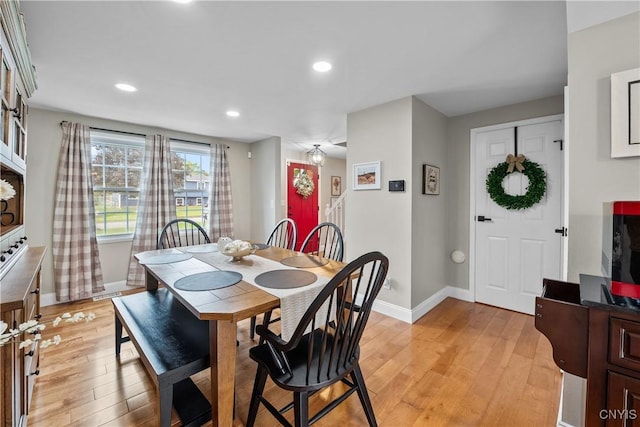 150 E Hawthorne Way, Sullivan, NY 13037 - dining area featuring light wood-style floors and recessed lighting
