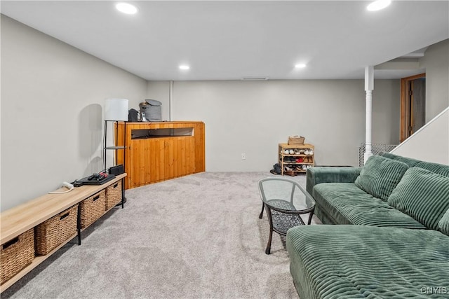 150 E Hawthorne Way, Sullivan, NY 13037 - carpeted living room featuring recessed lighting