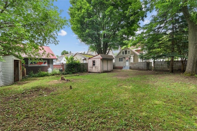 364 S 6th St, Fulton, NY 13069 - fenced backyard with a storage shed and entry steps