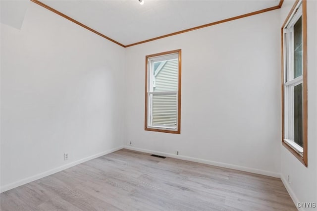 364 S 6th St, Fulton, NY 13069 - empty room with crown molding and light wood-type flooring