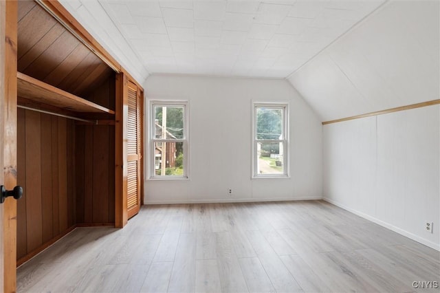 364 S 6th St, Fulton, NY 13069 - unfurnished bedroom featuring light wood-style flooring and lofted ceiling