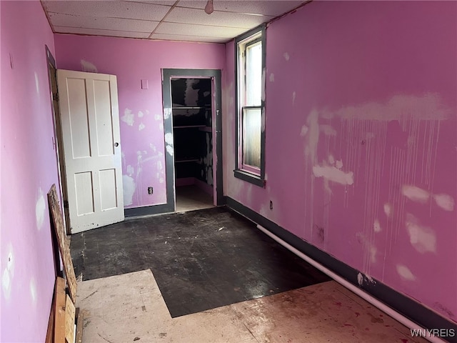 506 Glenwood Ave, Buffalo, NY 14208 - unfurnished bedroom with a closet and a drop ceiling