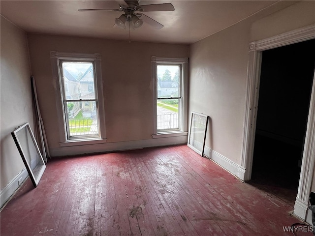 506 Glenwood Ave, Buffalo, NY 14208 - spare room featuring hardwood / wood-style flooring and a ceiling fan