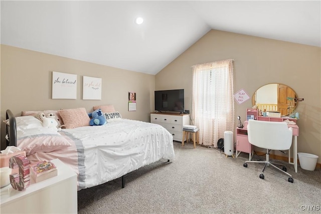 4925 Bentbrook Dr, Manlius, NY 13104 - bedroom with carpet and vaulted ceiling