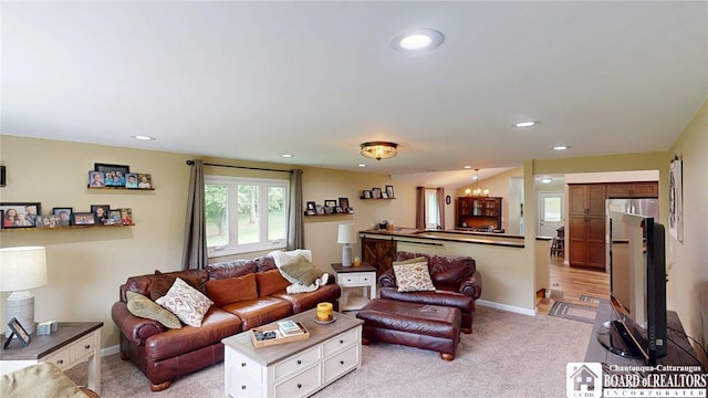 12483 Sawmill Run Rd, South Valley, NY 14738 - living area with light carpet and recessed lighting