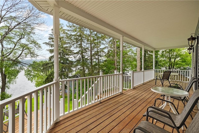 5107 County Road 36, Richmond, NY 14471 - view of wooden deck