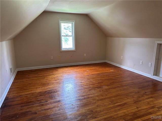 8362 Price Rd, Floyd, NY 13354 - additional living space featuring dark wood-style flooring and lofted ceiling