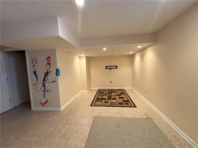 107 Naymik Dr, Sullivan, NY 13037 - hallway with recessed lighting and light tile patterned flooring