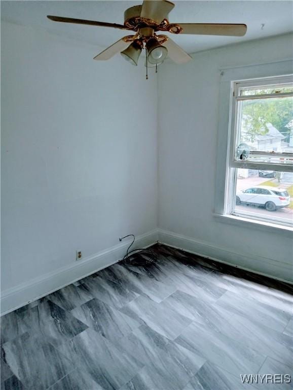 2436 Cleveland Ave, Niagara Falls, NY 14305 - empty room featuring ceiling fan and baseboards