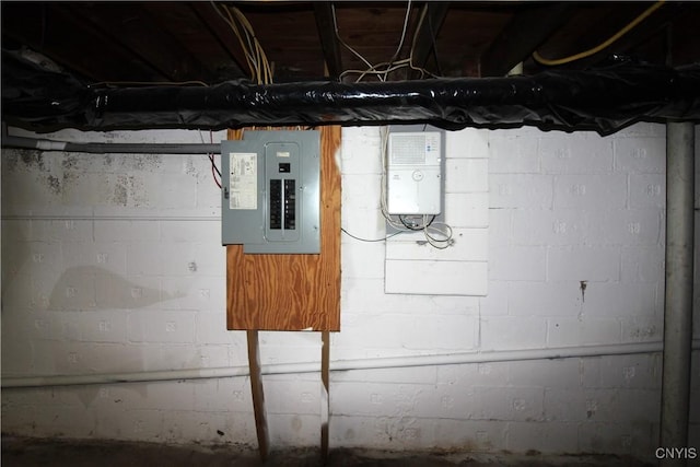 218 S Terry Rd, Geddes, NY 13219 - unfinished basement with electric panel and water heater