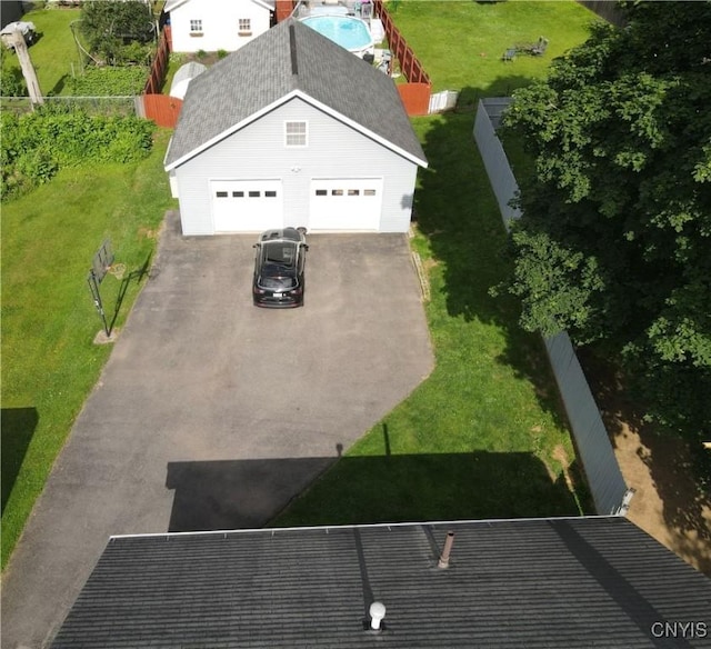 218 S Terry Rd, Geddes, NY 13219 - view from above of property with a pool