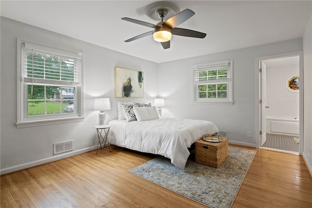 100 Carverdale Dr, Brighton, NY 14618 - bedroom featuring wood finished floors and ceiling fan