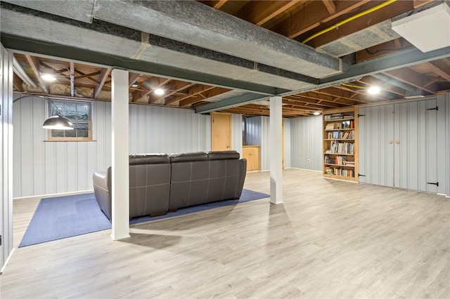 100 Carverdale Dr, Brighton, NY 14618 - finished basement featuring wood finished floors