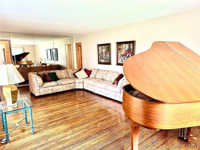 1000 Sherman Dr, Utica, NY 13501 - living area featuring wood finished floors