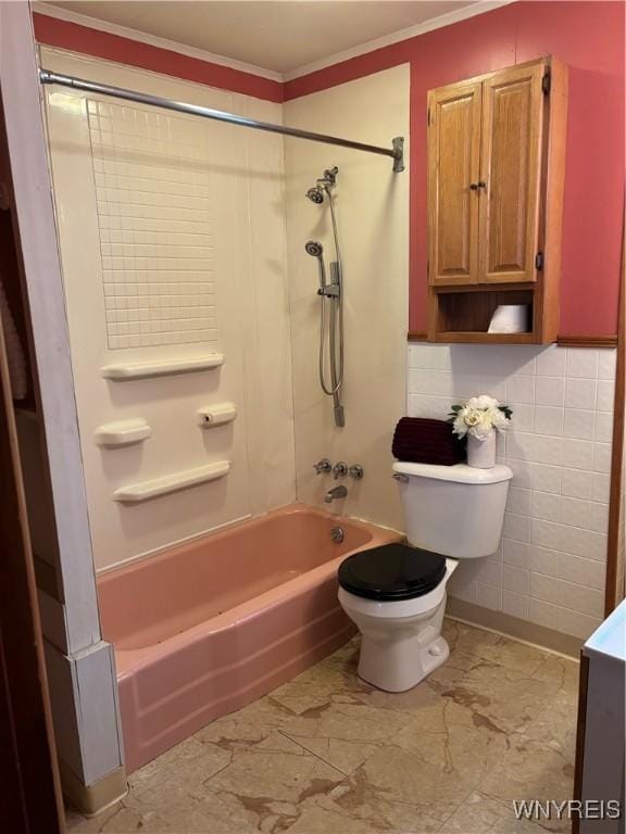 150 Weiss St, Buffalo, NY 14206 - full bath with shower / bathtub combination, crown molding, and vanity