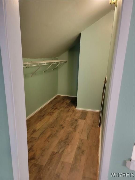 2255 Ontario Ave, Niagara Falls, NY 14305 - spacious closet with wood finished floors and vaulted ceiling