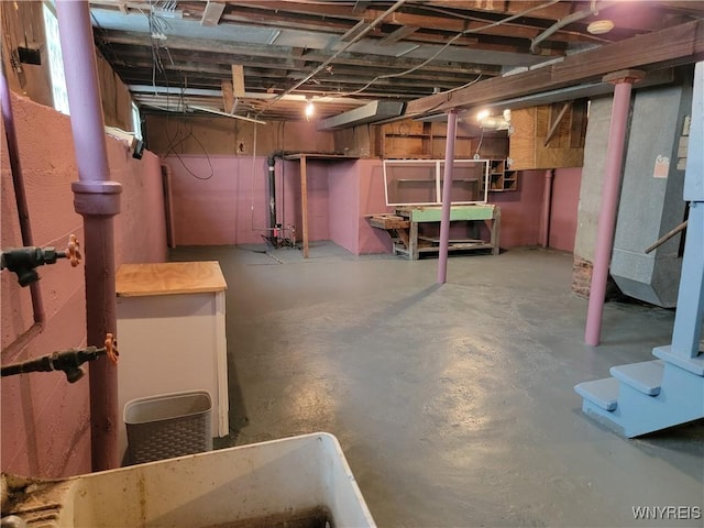 2255 Ontario Ave, Niagara Falls, NY 14305 - unfinished below grade area featuring stairway