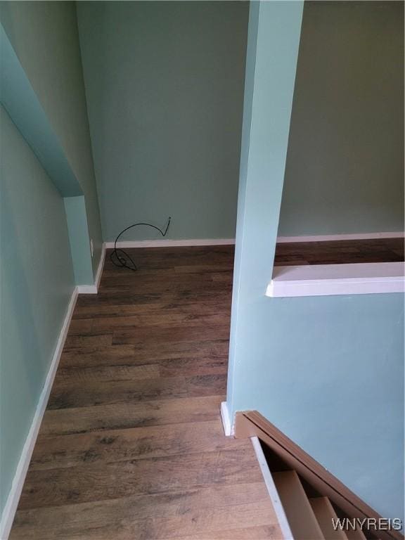 2255 Ontario Ave, Niagara Falls, NY 14305 - staircase with wood finished floors and baseboards