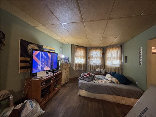 516 Hacker St, Kane Boro, PA 16735 - bedroom featuring wood finished floors and a paneled ceiling