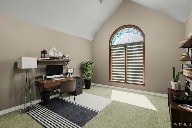 6290 Emily Ct, Clarence, NY 14032 - office space with light colored carpet and lofted ceiling