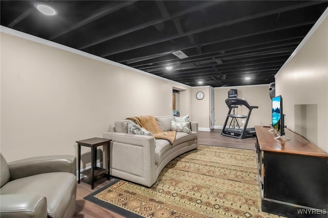 6290 Emily Ct, Clarence, NY 14032 - living area featuring wood finished floors
