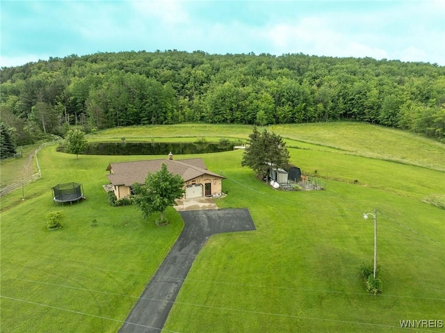 6557 Boberg Rd, Ashford, NY 14171 - overview of rural landscape featuring a forest